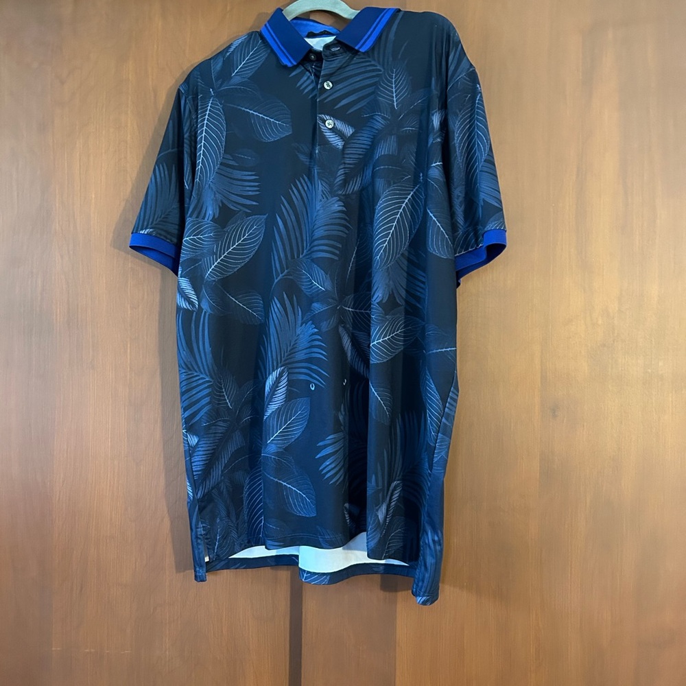 Greyson patterned golf polo